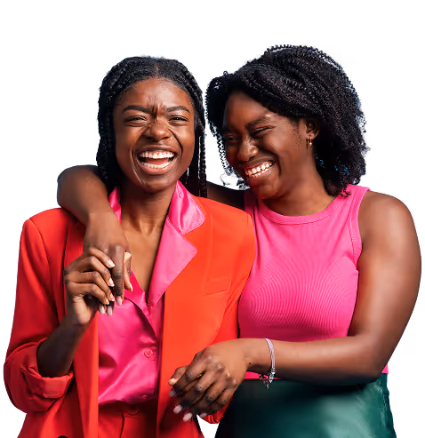 Two Ladies Laughing