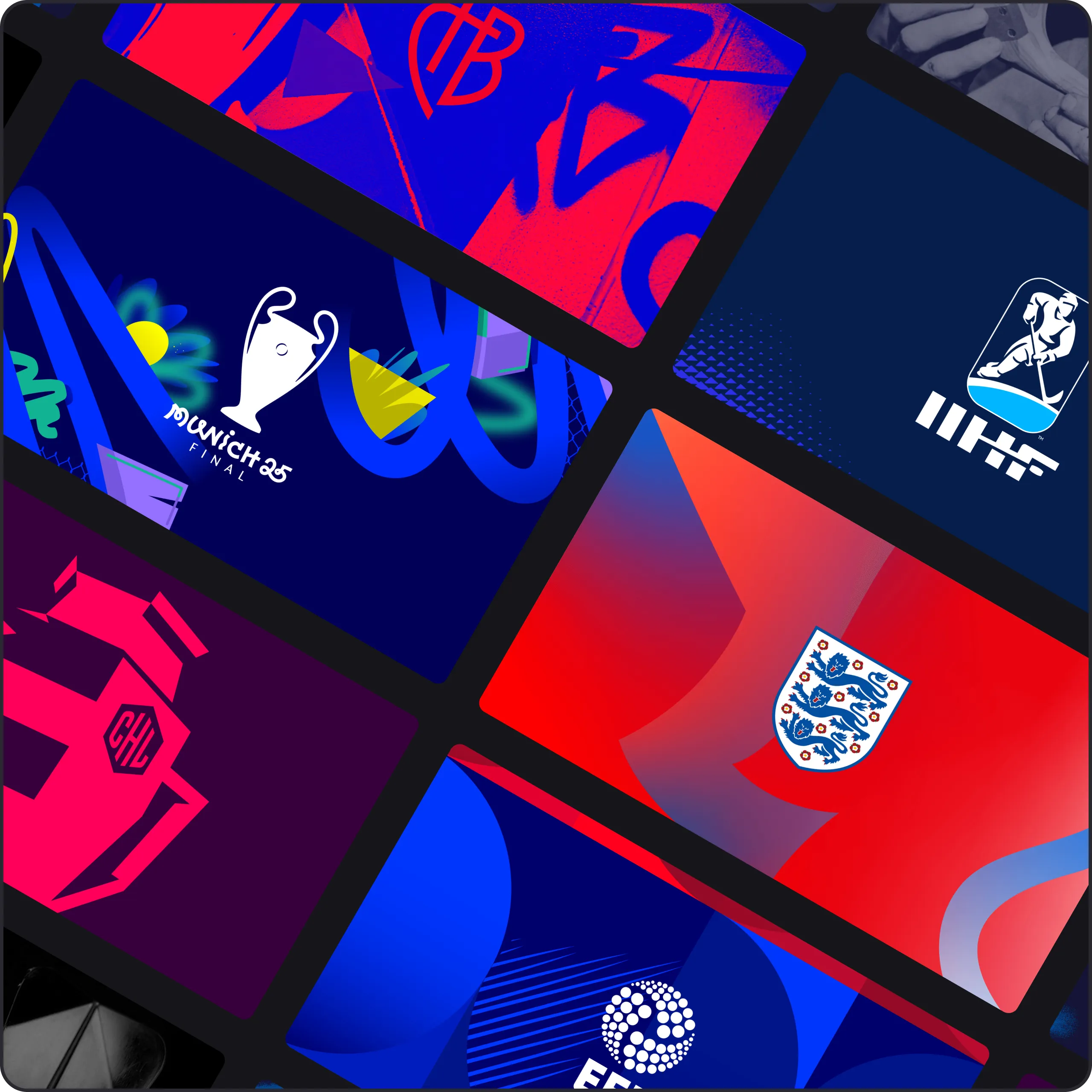 List of clients that Twelfthman has handled, including Champions League final, The FA, International Ice Hockey Federation, EFL, CHL and others.