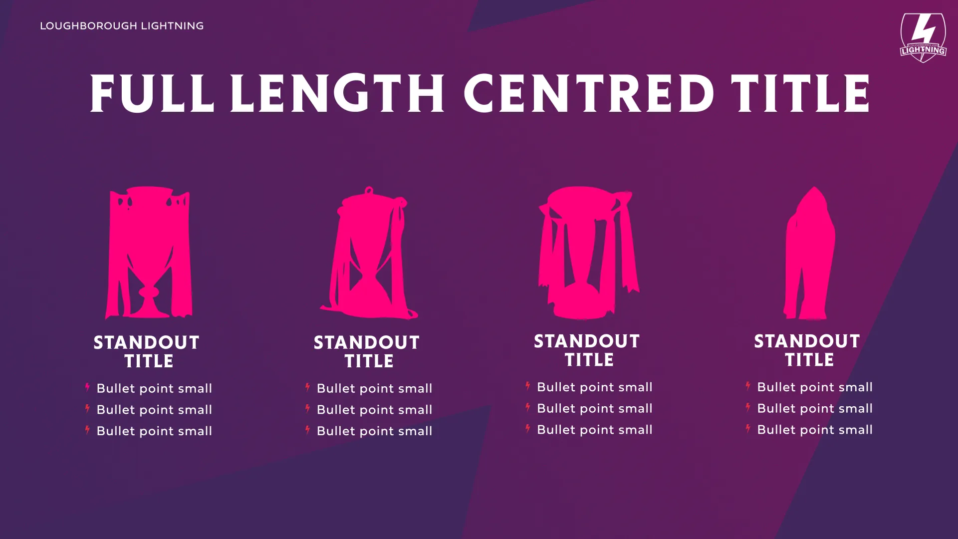 Loughborough Lightning - Pillars slide
