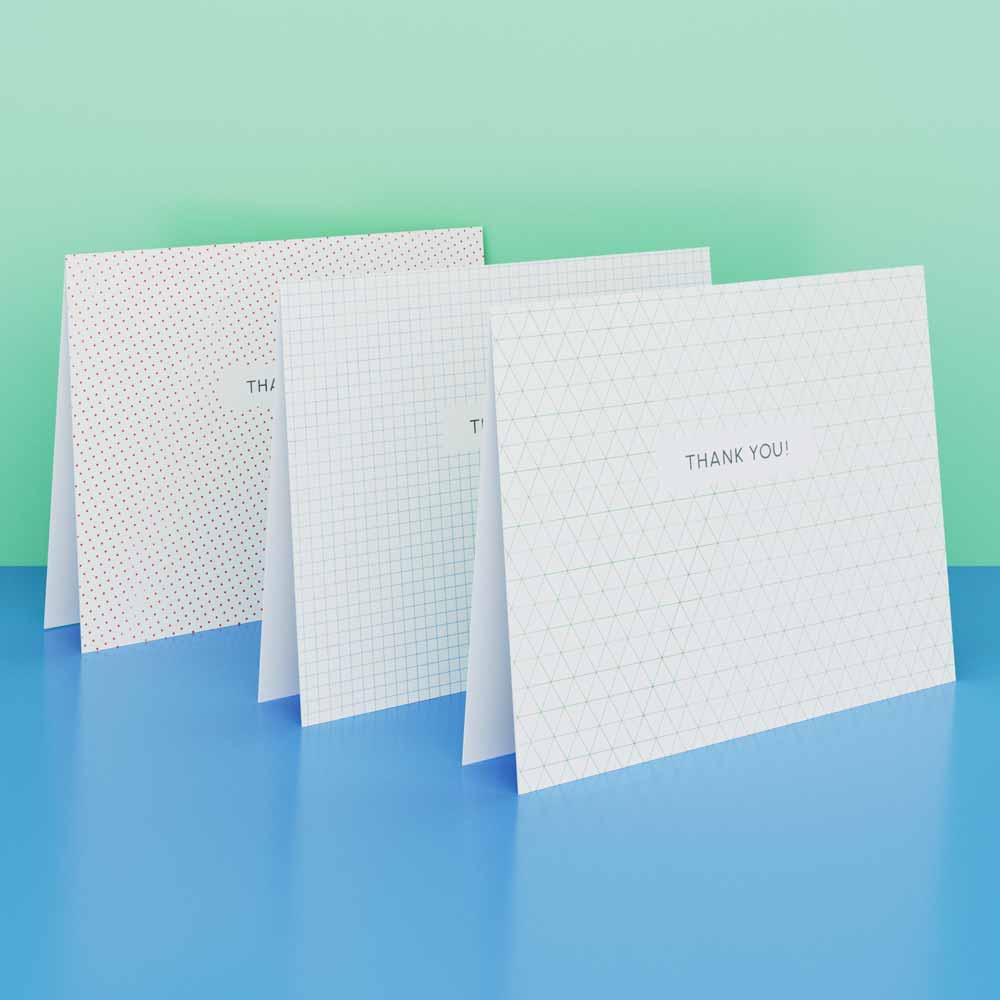 Blank Thank You Card Set
