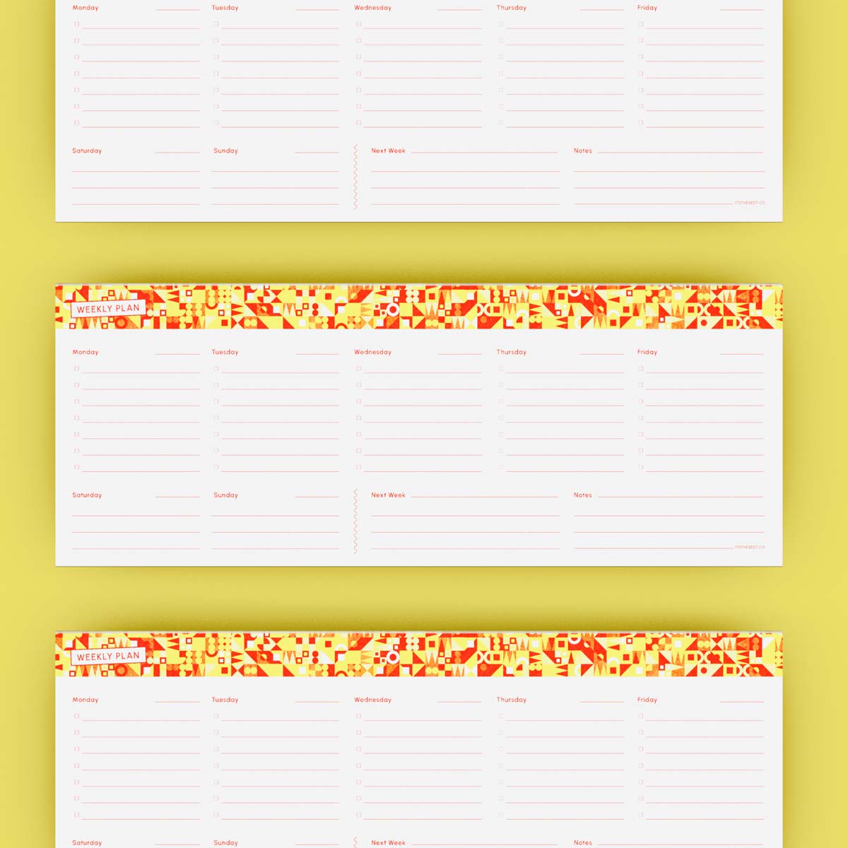 Weekly Planner Notepad