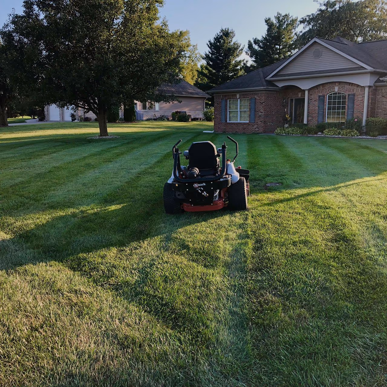 Residential lawn care service for a home in Mattoon, IL