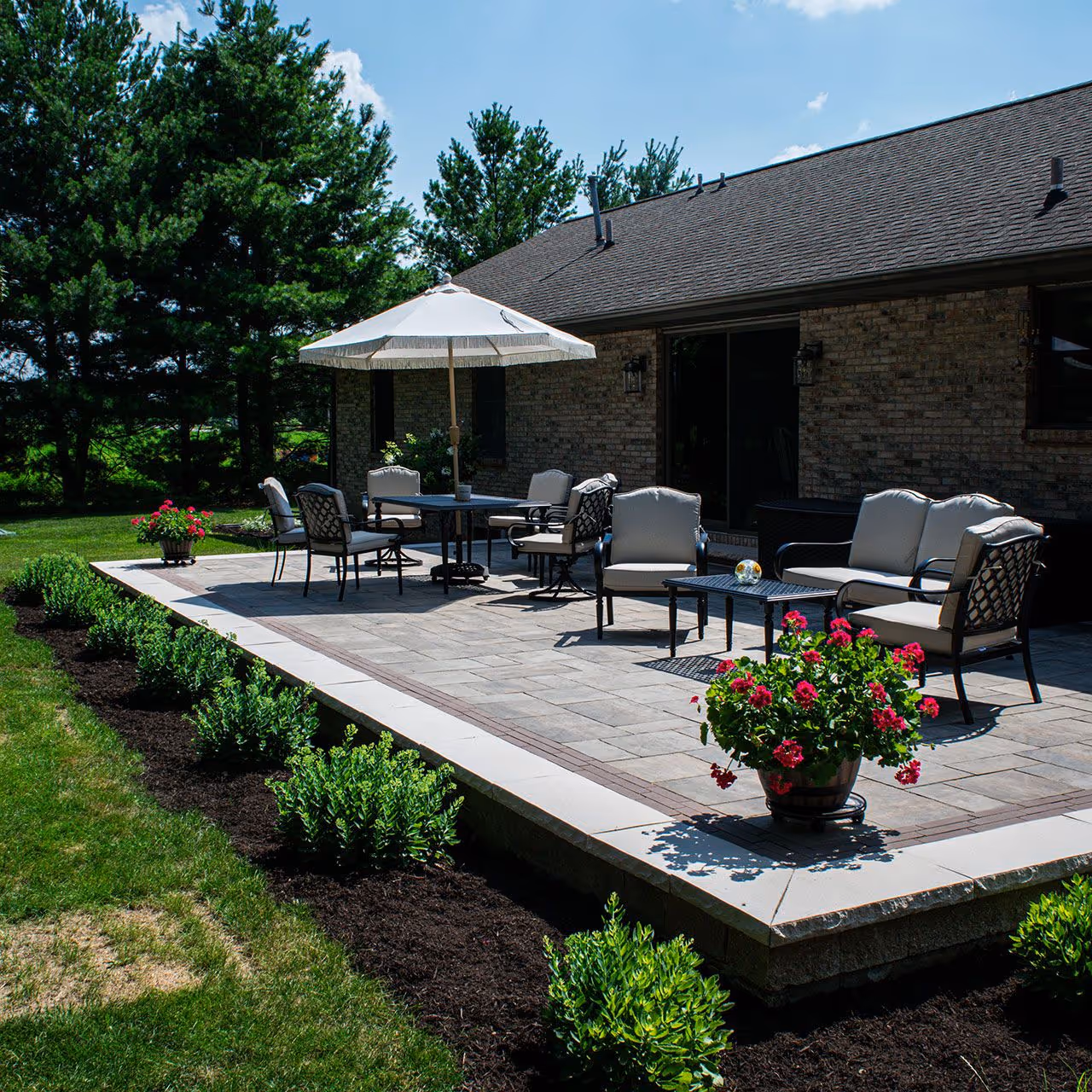 Durable custom hardscaping by Goonan Lawn and Landscape