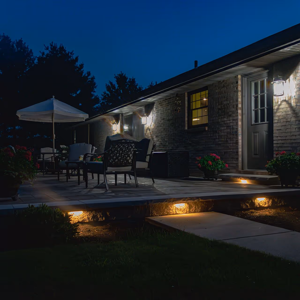 Landscape lighting and property enhancement in Central Illinois