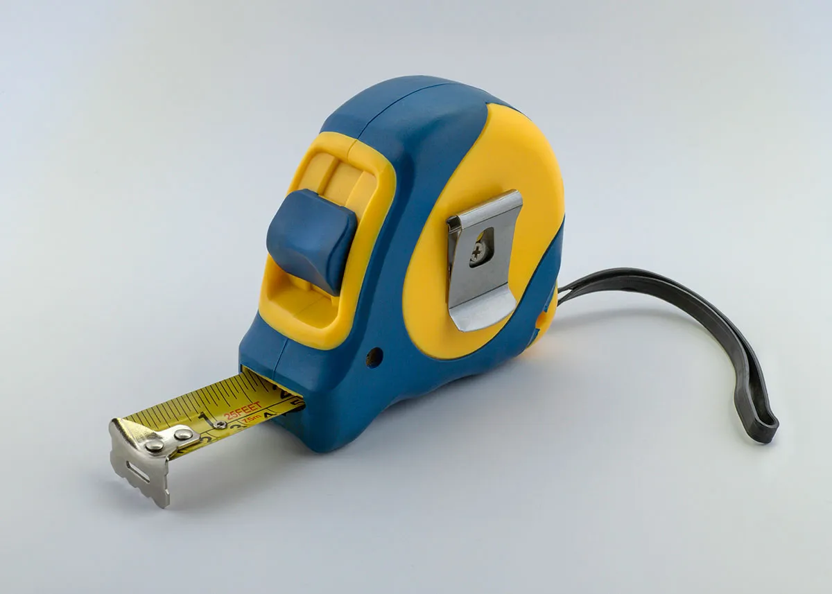A tape measure