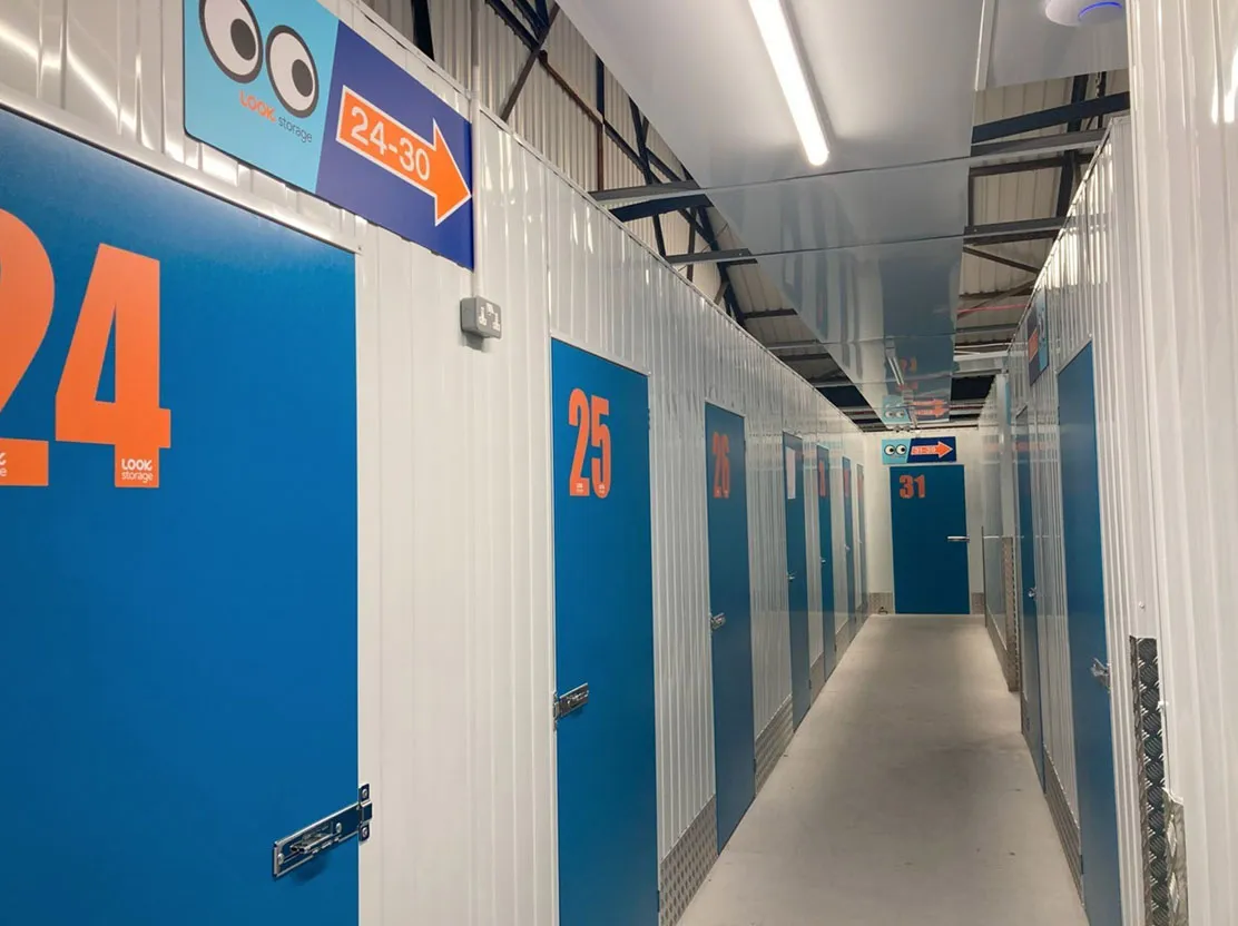 Internal storage units at LOOK Self Storage
