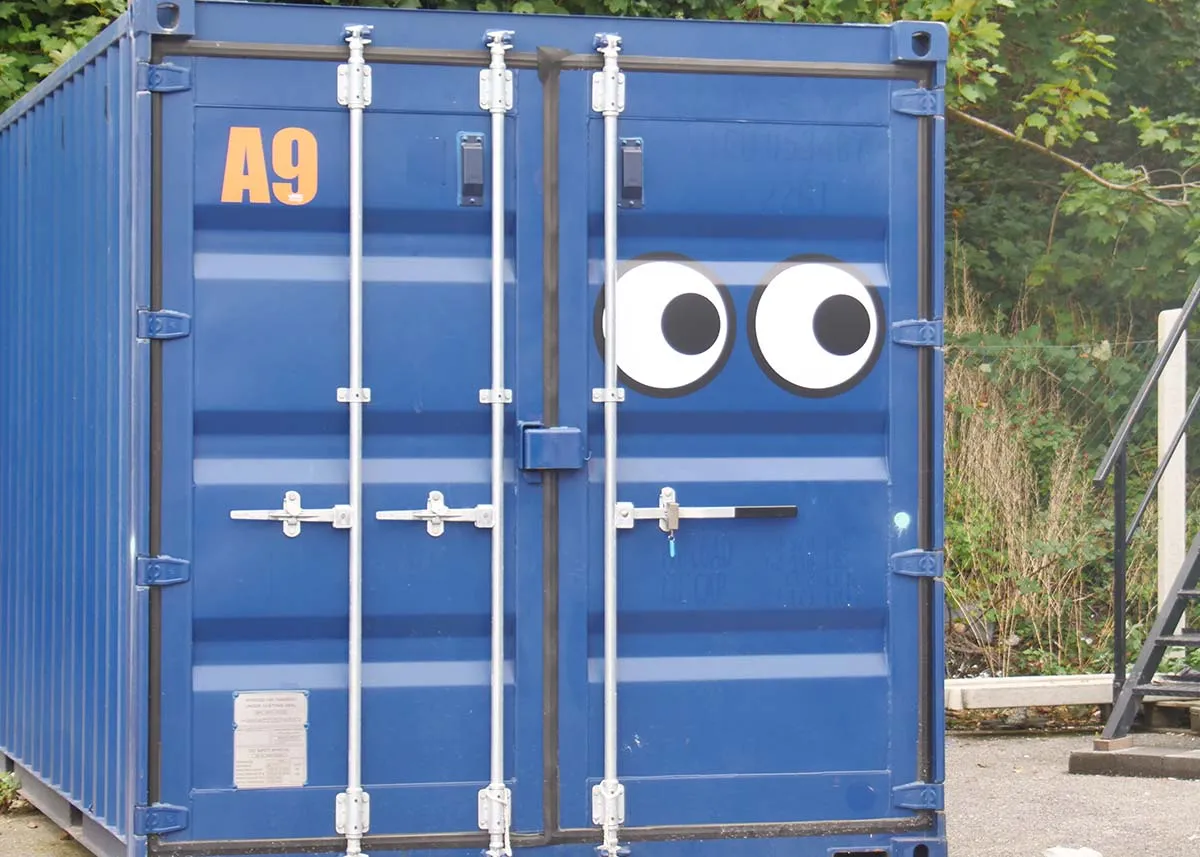 An image of a LOOK Self Storage storage container