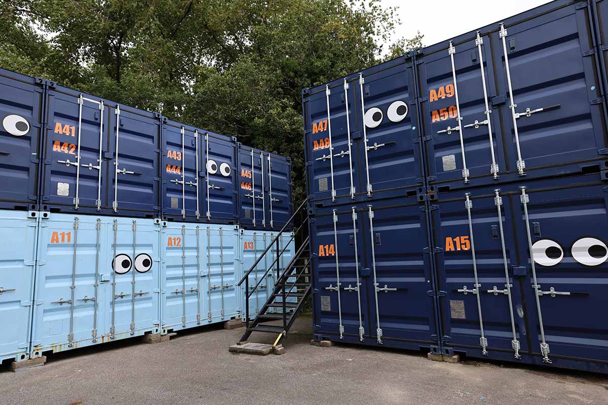 A visual of storage containers at LOOK self storage