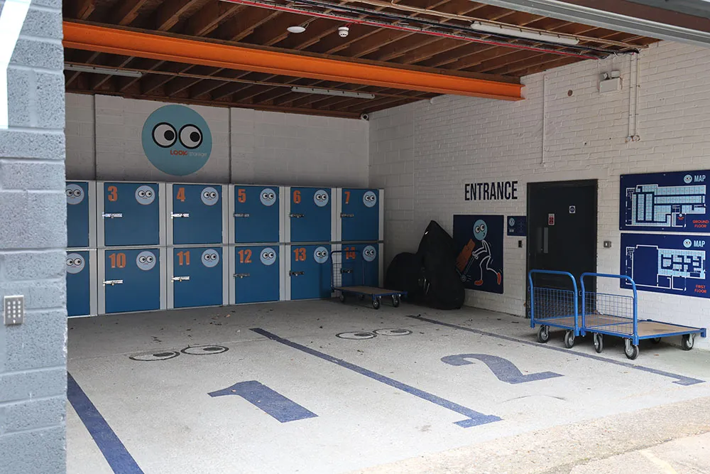 An image showing the loading bay at LOOK Self Storage in Sharp Road, Poole