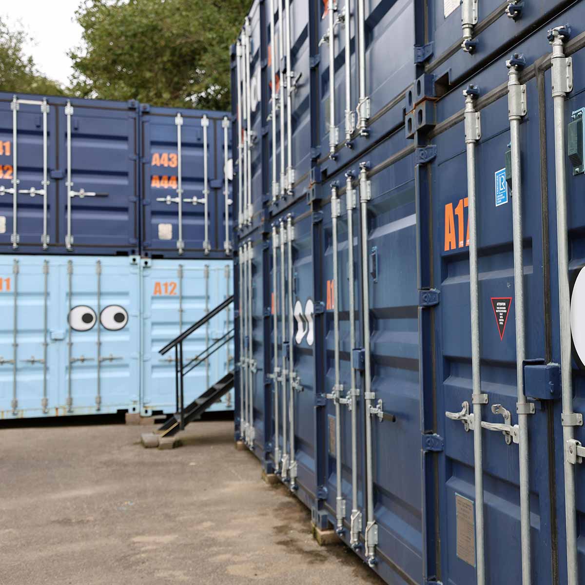 Storage containers at LOOK Self Storage
