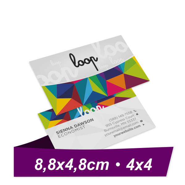 2000 Unid. Cartões de Visita - Laminação Fosca Frente e Verso - Sem Verniz