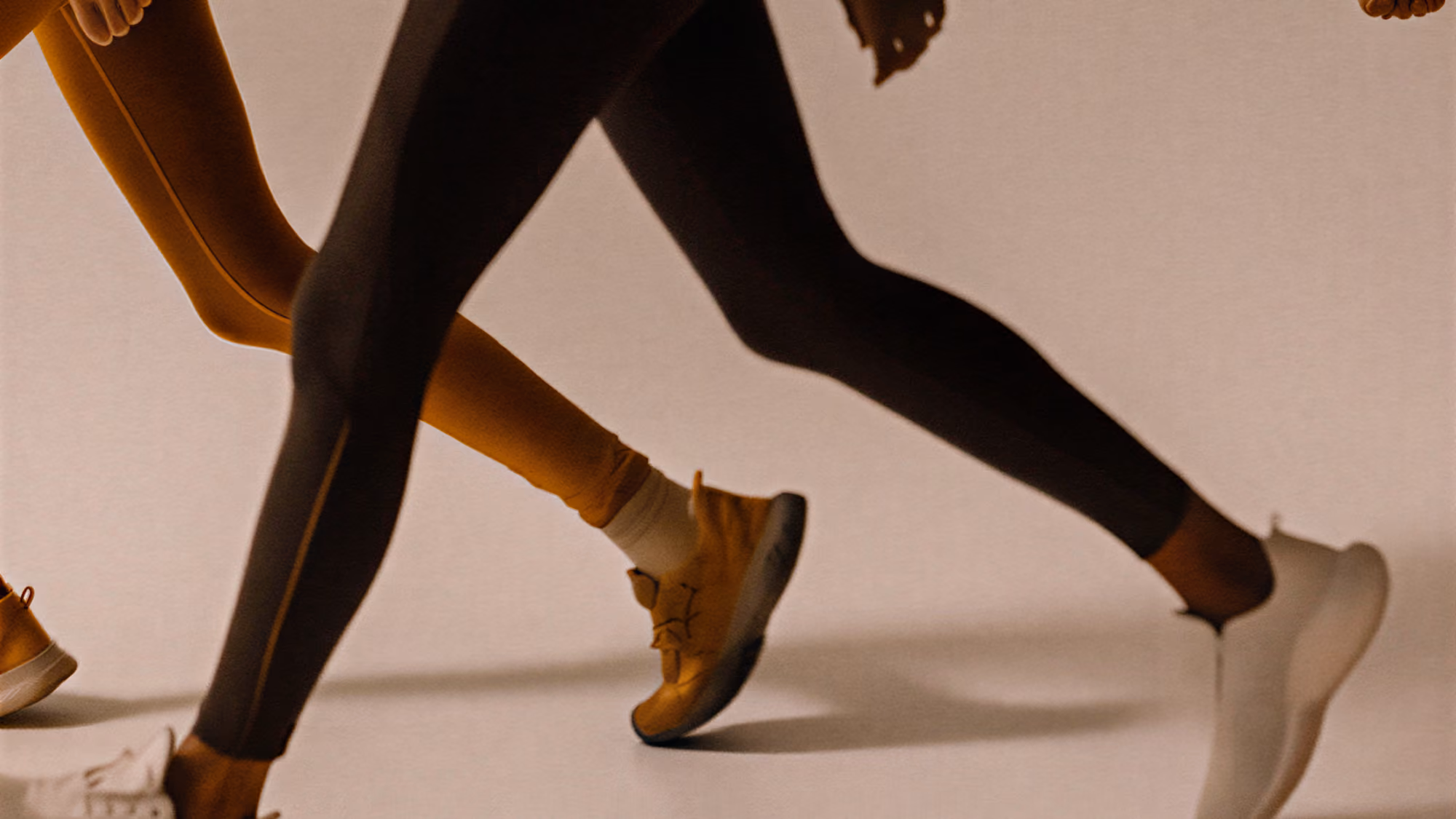 Two people walking