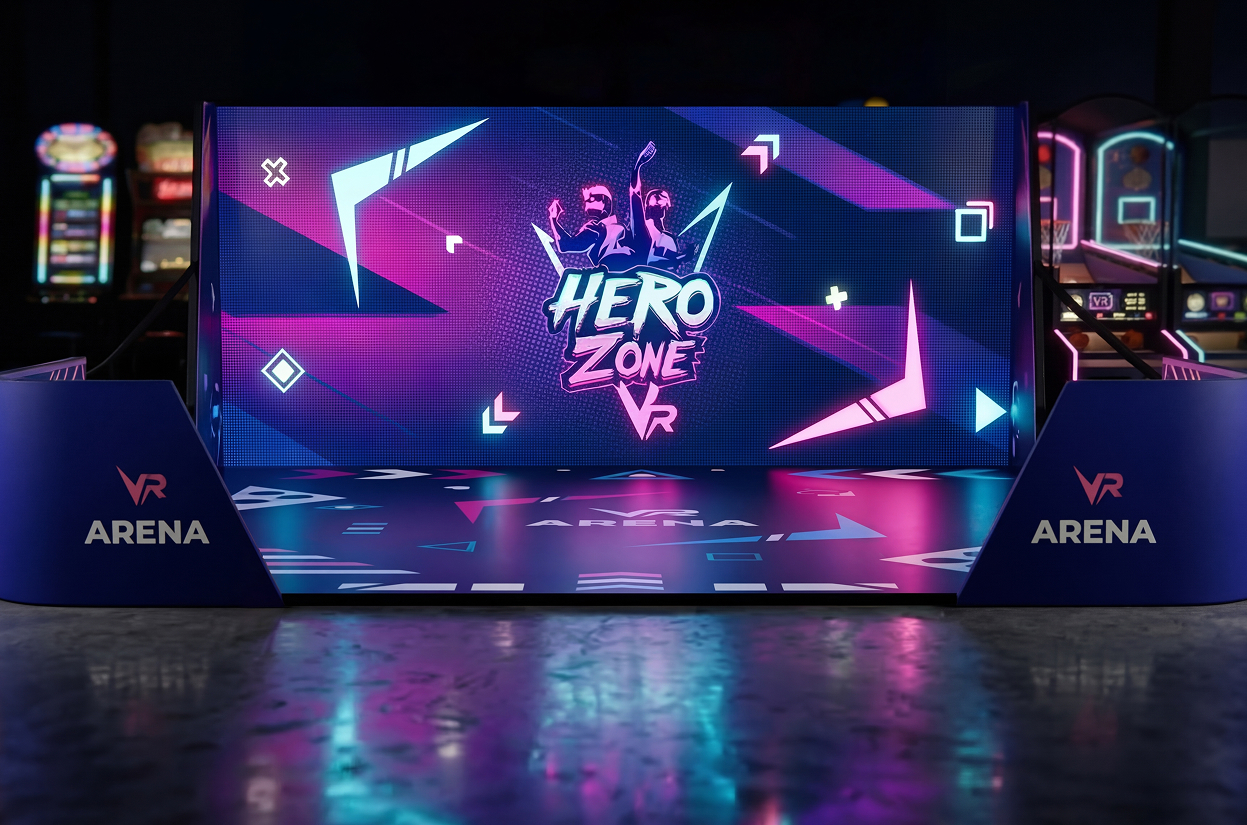 image of customers trying vr headset