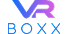 VR Boxx logo, free-roam VR arcade powered by Hero Zone