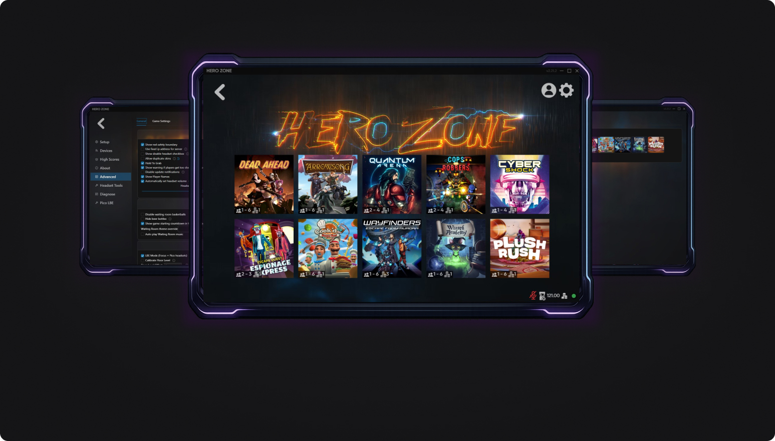 image of customers trying vr headset