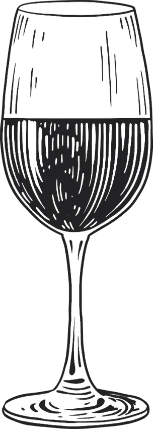 Wine glass illustration