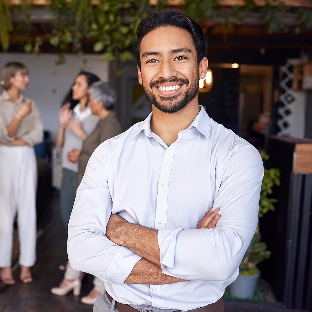 A confident man in DFW after attending therapy for men at Willow & Stone Counseling, reflecting the clarity and relief found through professional support rather than just 'pushing through' life's pressures.