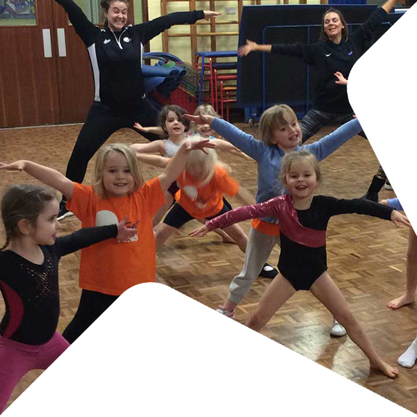 Todllers having fun in a class.