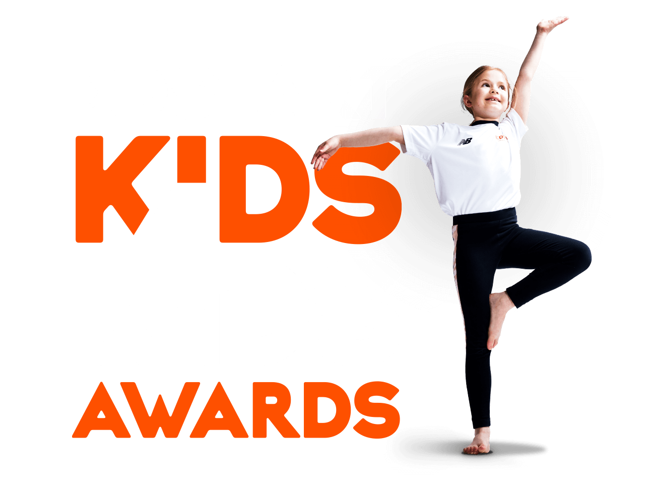 Edstart Kids 4 Kids Awards logo with a girl performing a yoga pose.