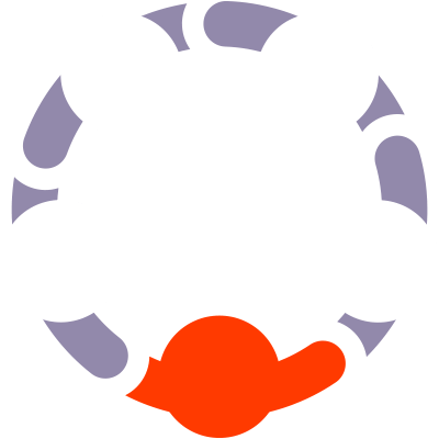 Children in a team huddle.