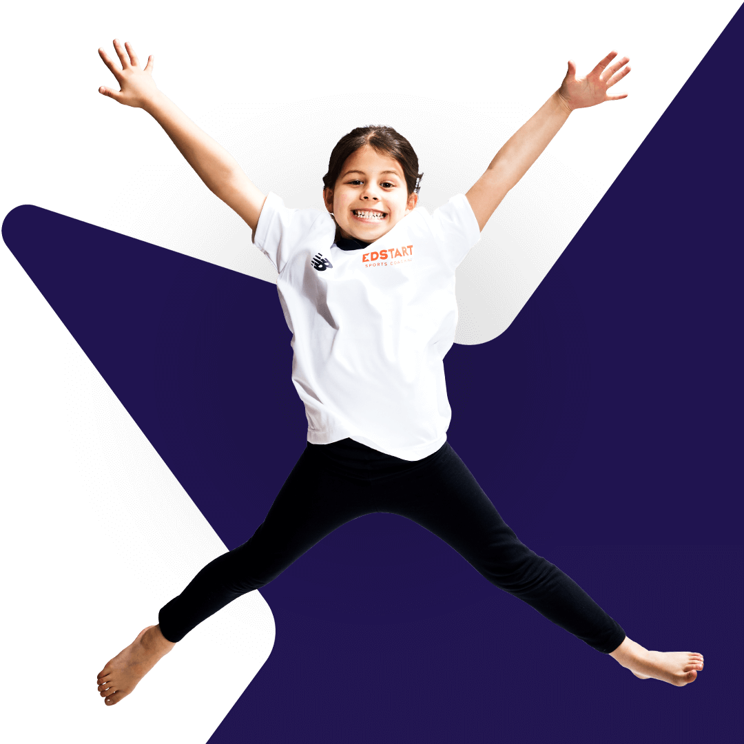 A girl star jumping in the air.