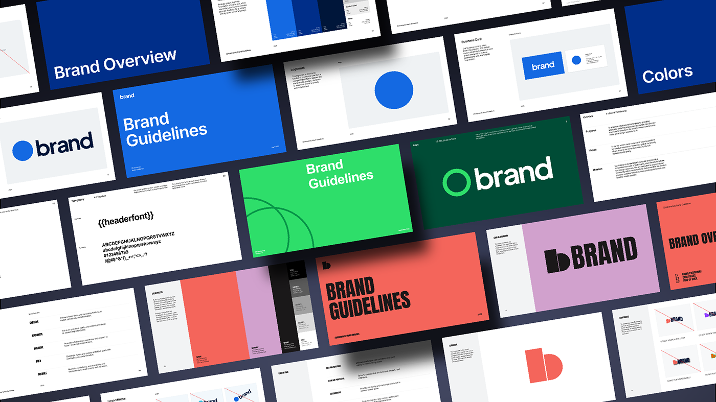 Akrivi free brand guidelines templates / brand book templates