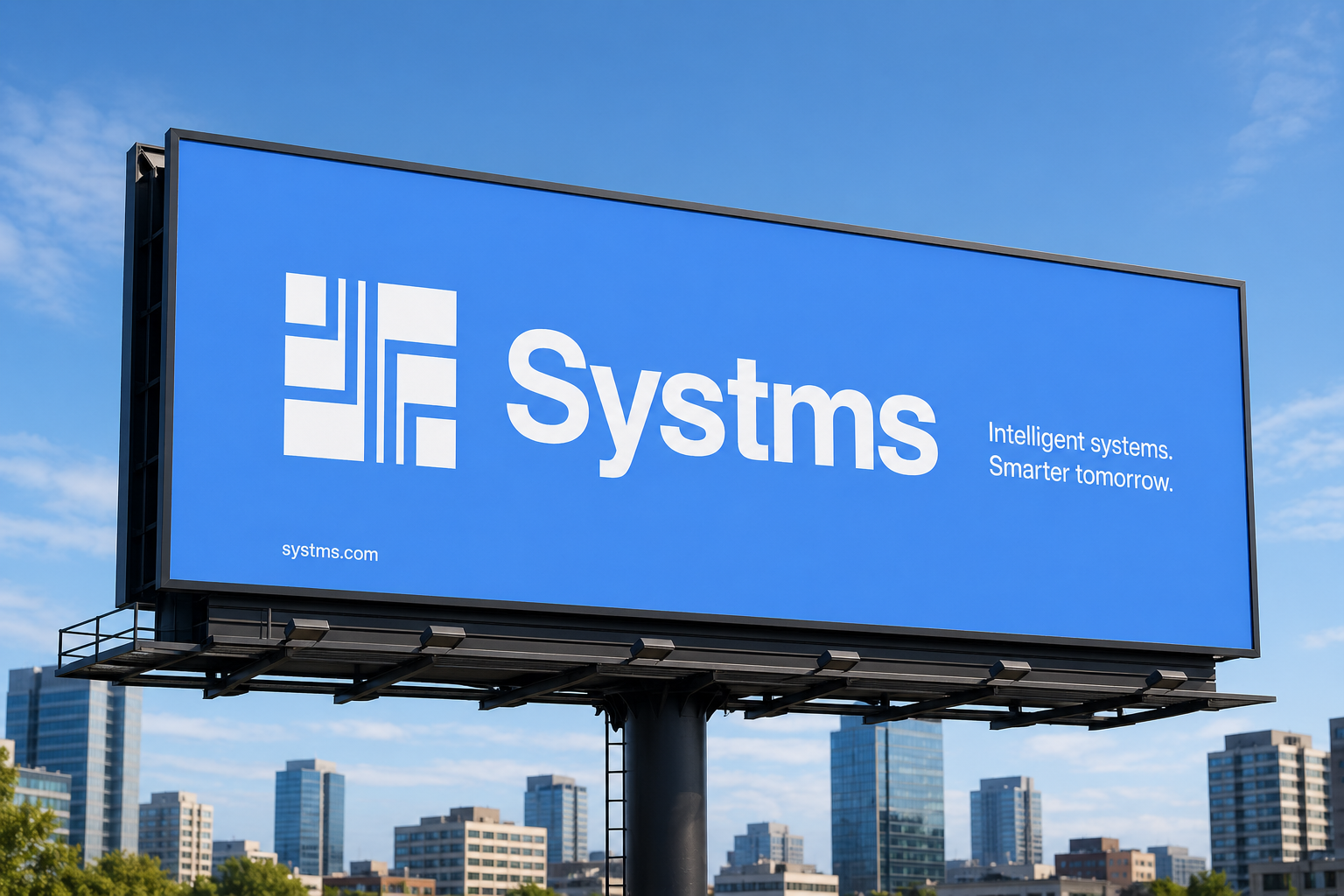 Systms - Brand book example of billboard