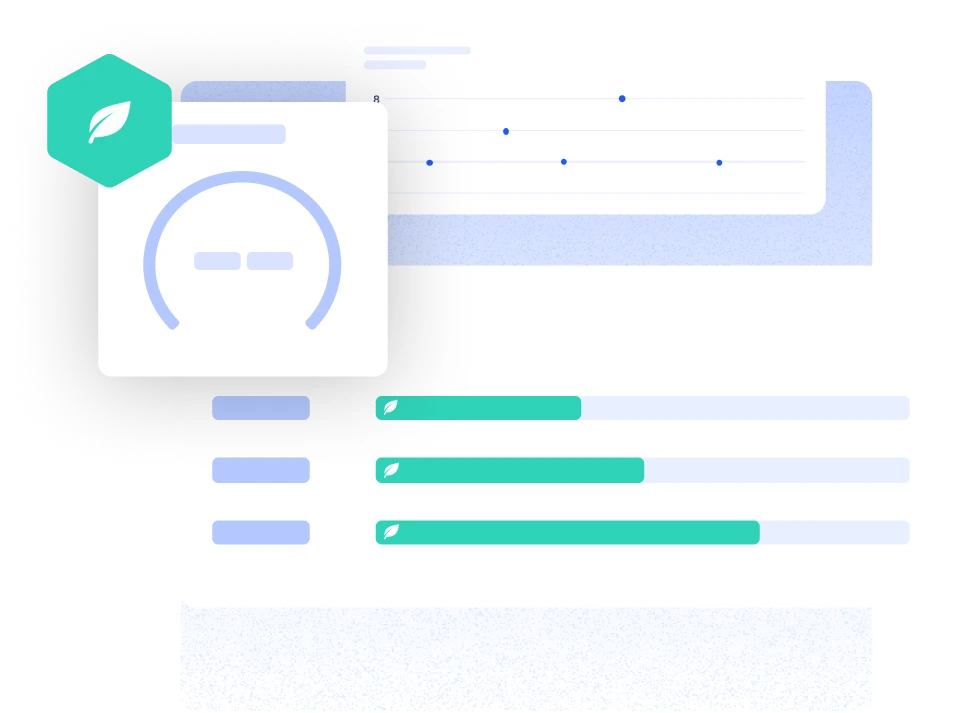 track sustainability reporting graphs