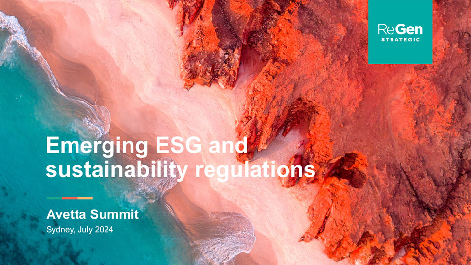 Emerging ESG and Sustainability Regulations