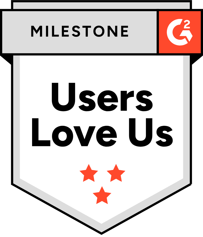 Users Love Us Milestone badge