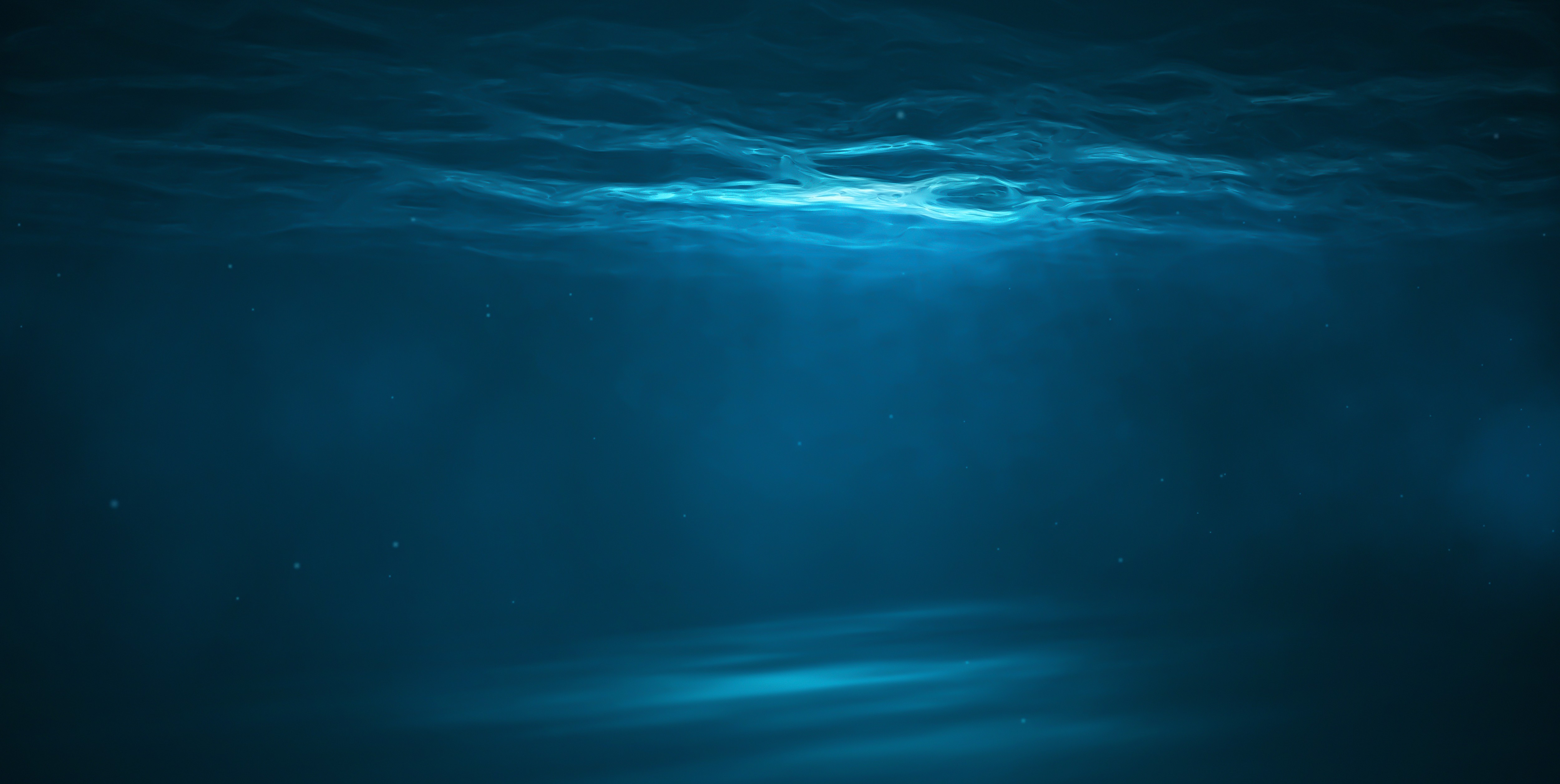 Underwater deep blue ocean waves representing the undersea extreme environments where human performance matters most