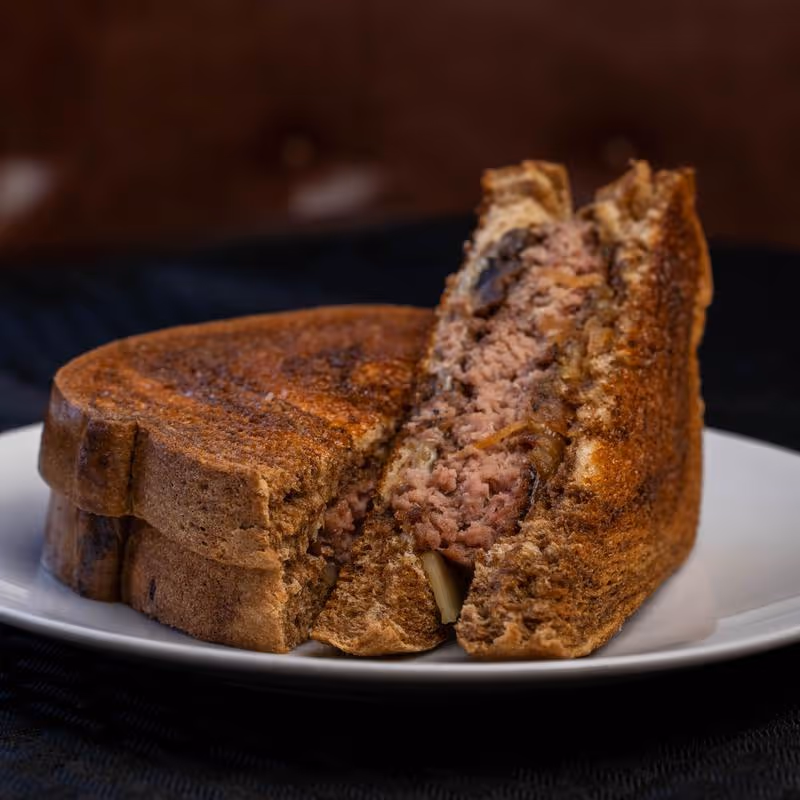 plate with a sandwich