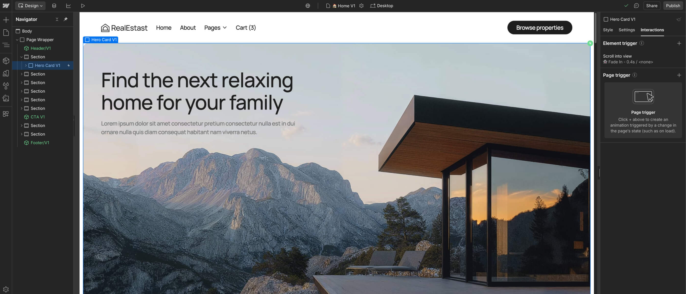 Animations - RealEstast Webflow Template