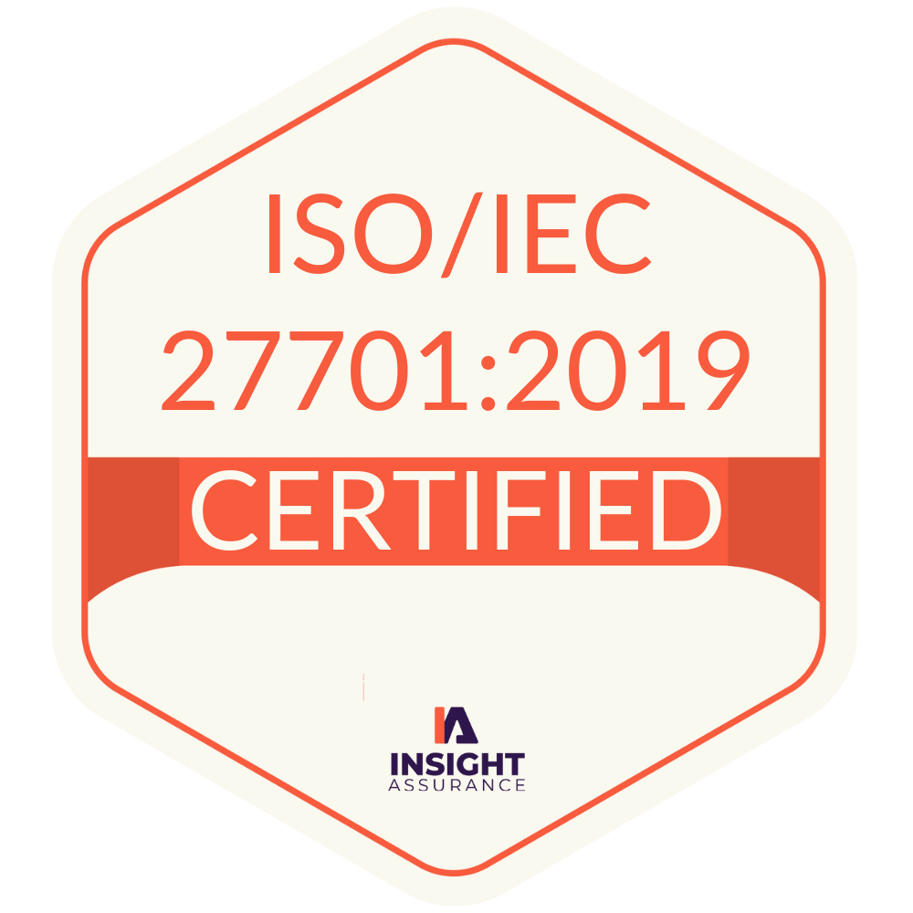 ISO 27701 Certified