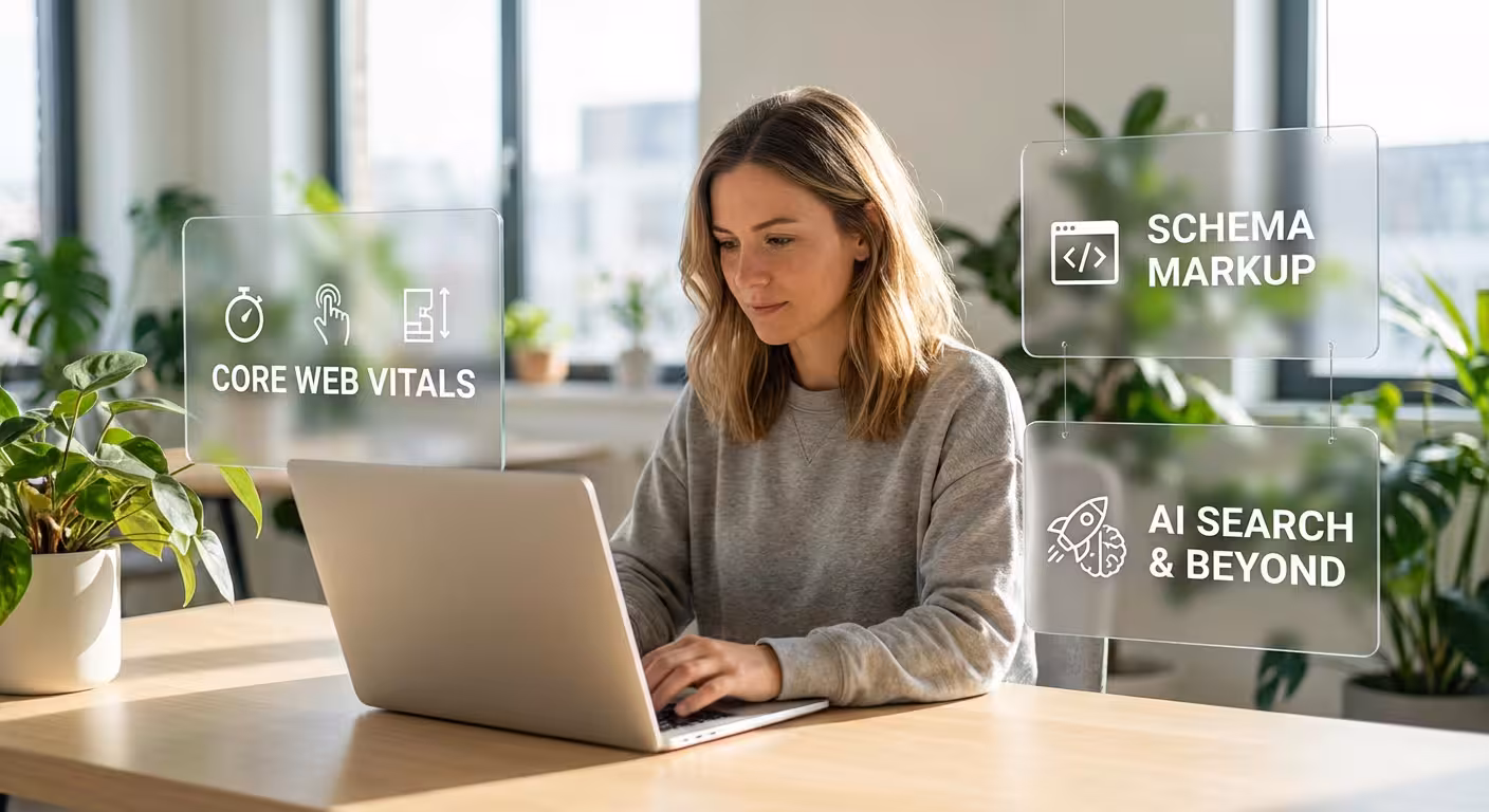 image of seo analytics on a laptop