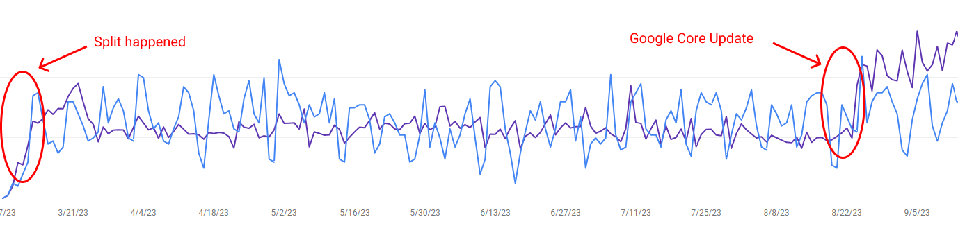 Google Search Console: subdomain performance