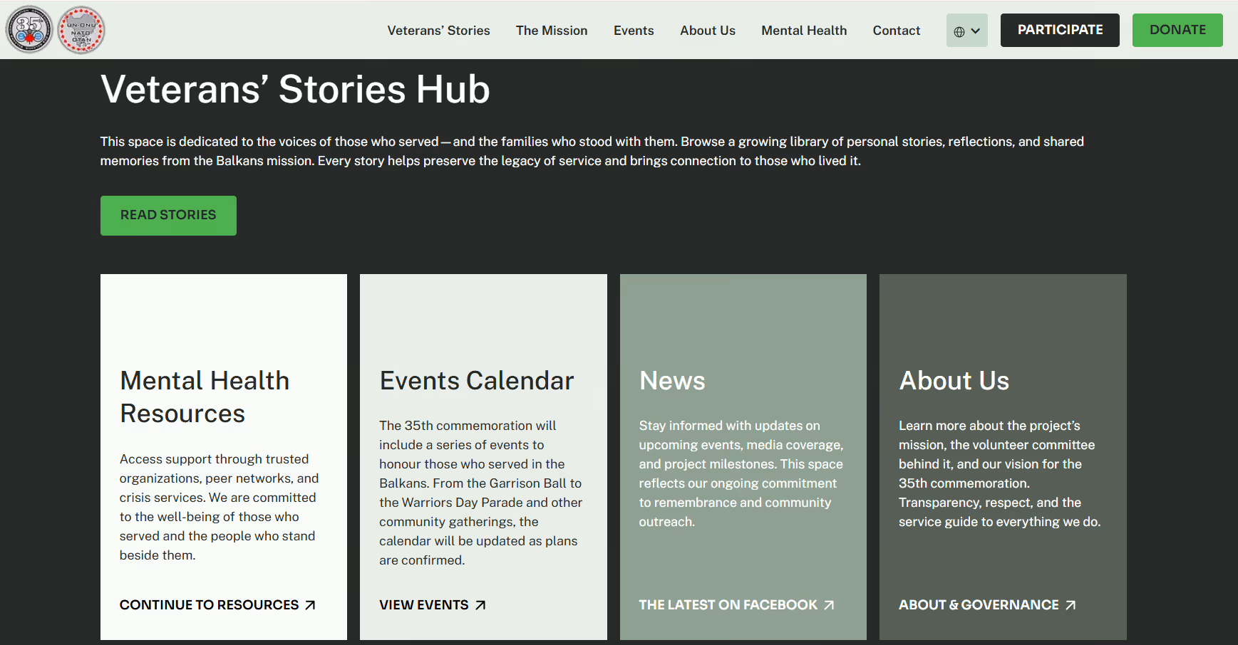 Screenshot from balkans35.ca