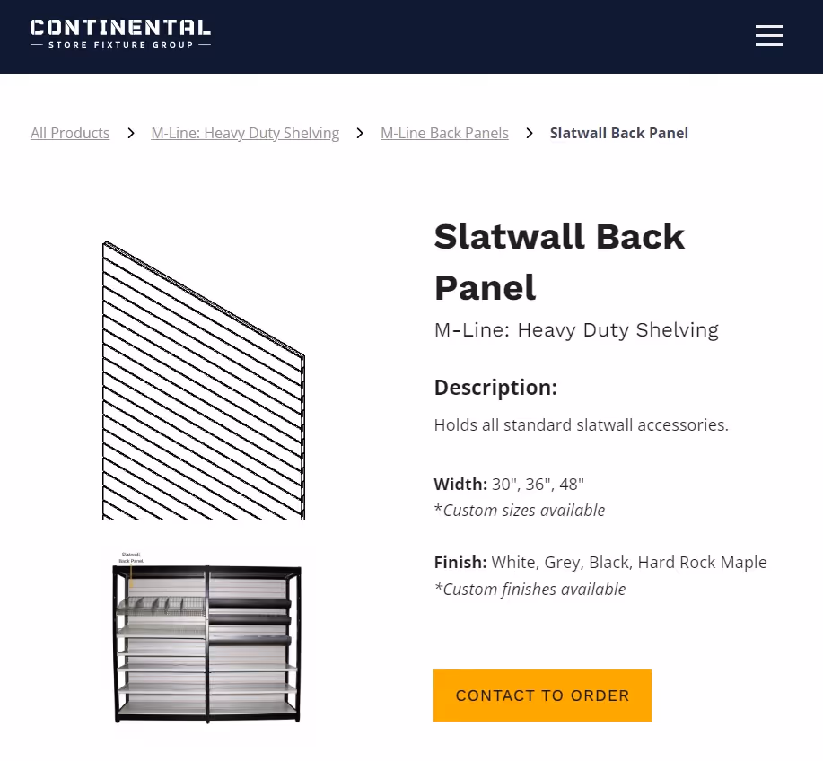 Product description from the website