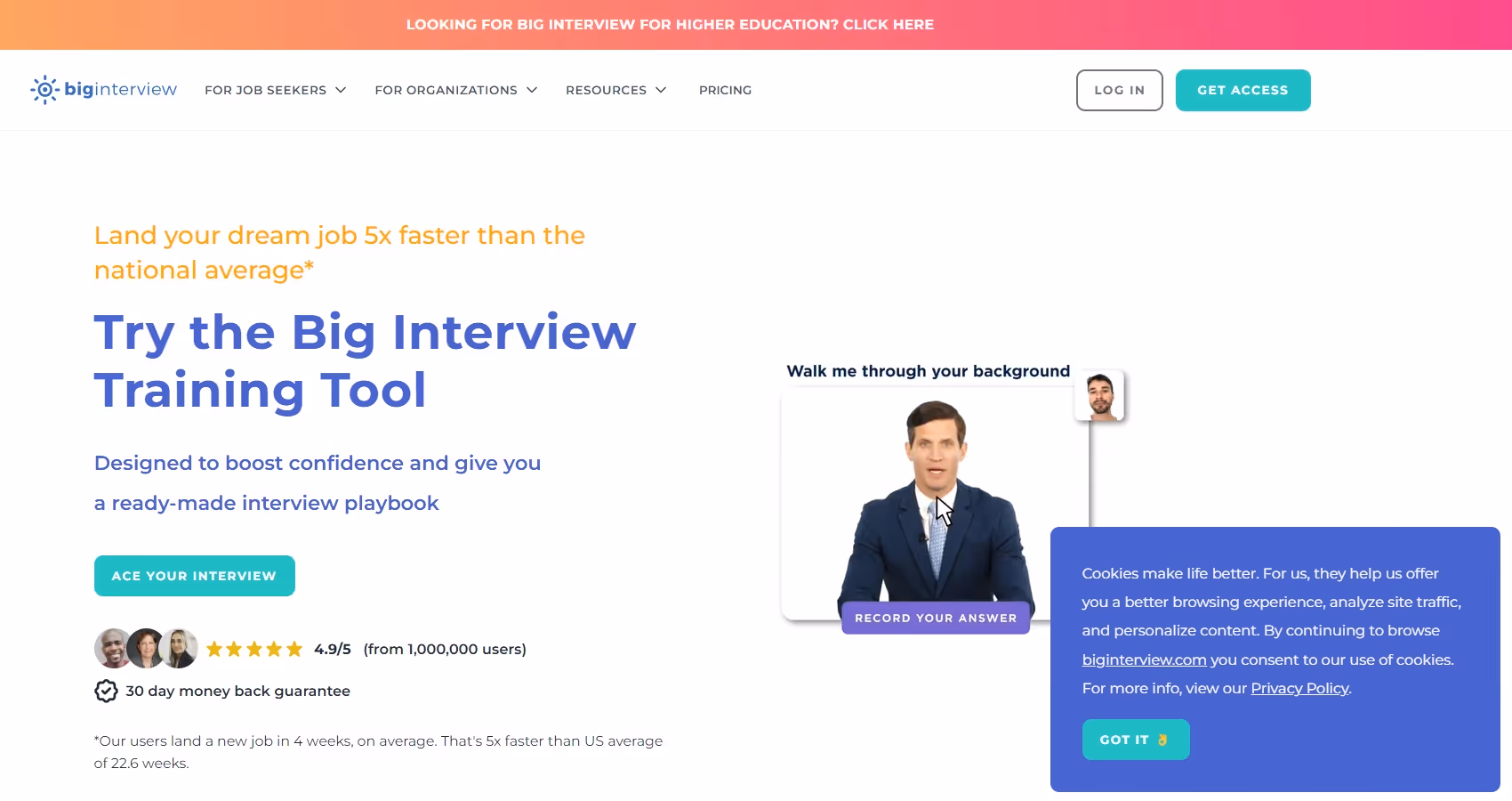 Cookie consent banner example