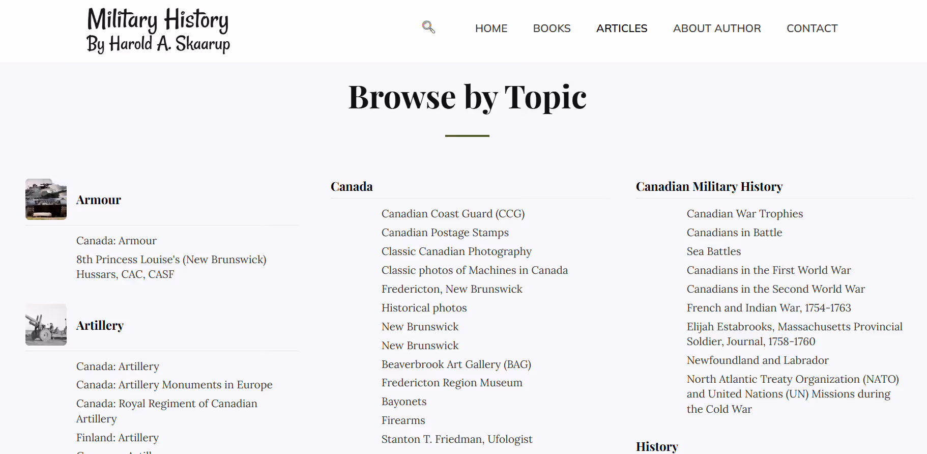 Screenshot from SilverHawkAuthor website