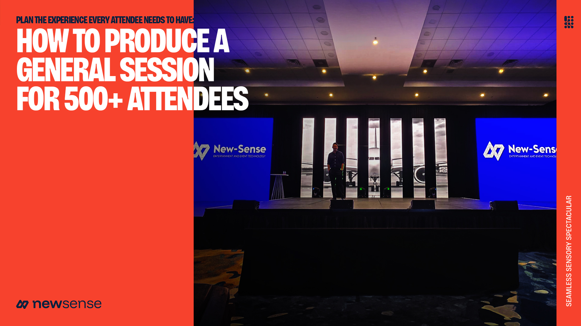 Planning a 500+ attendee general session? Learn how to coordinate AV, staging, IMAG, rehearsals and show calling for a seamless experience.