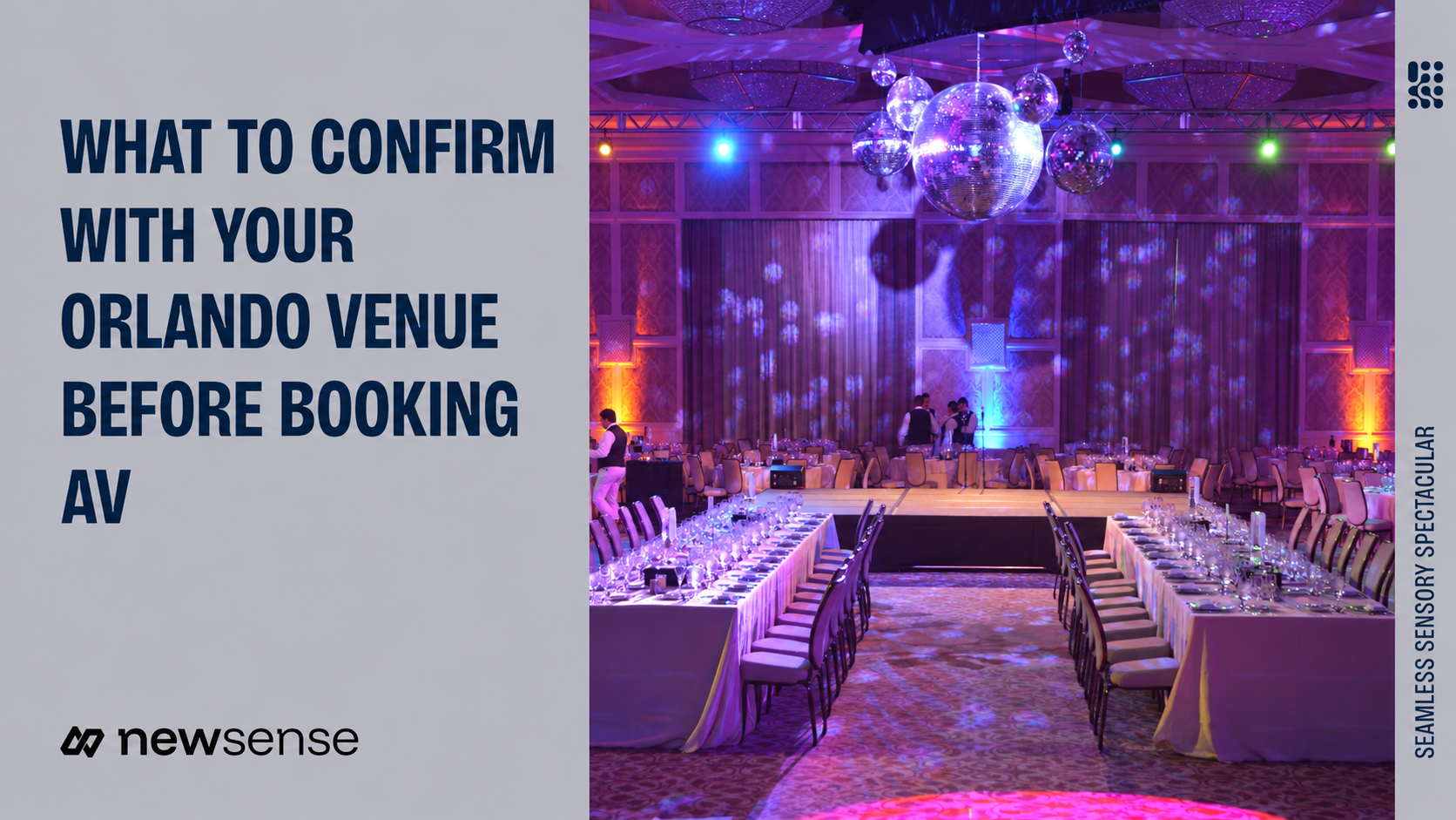 Confirm room access, required venue services, approvals and production timing before you commit to AV for an Orlando corporate event.