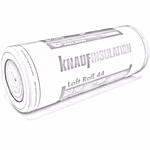Pencil sketch of a roll of loft insulation.