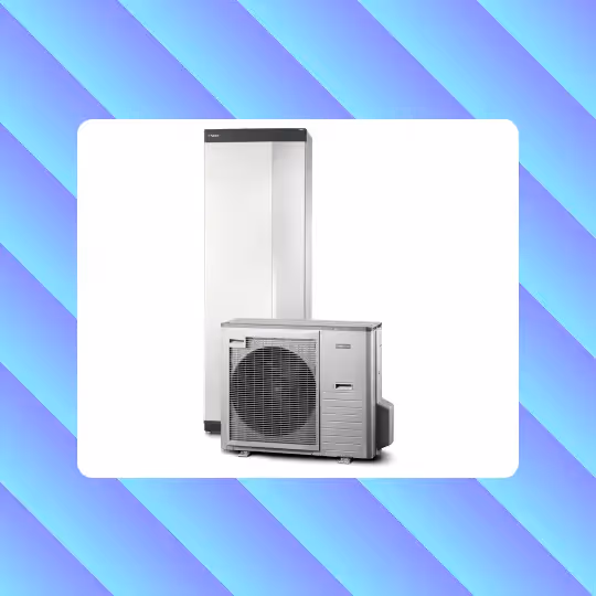 NIBE heat pump and cylinder