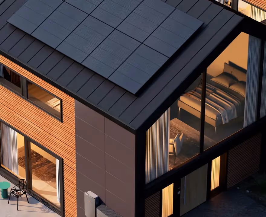 Always Solar's image of Rea Fusion 2 Solar Panels on a residential home