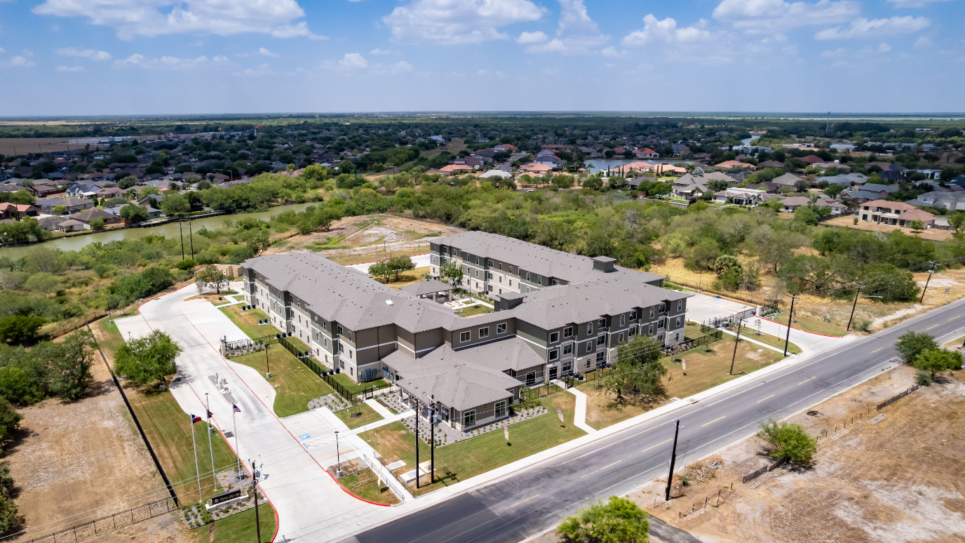 Aerial view of property