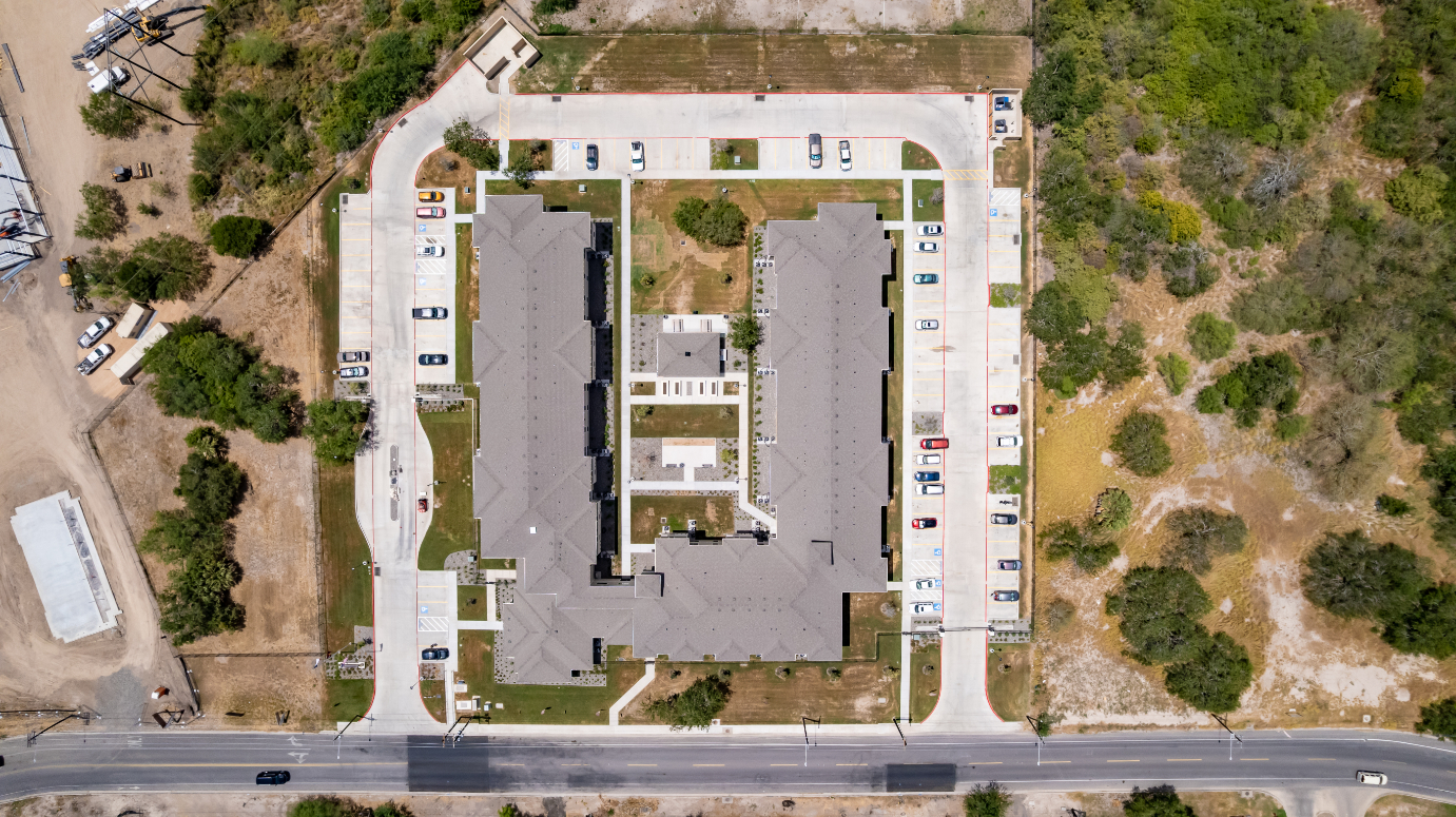 Aerial view of property
