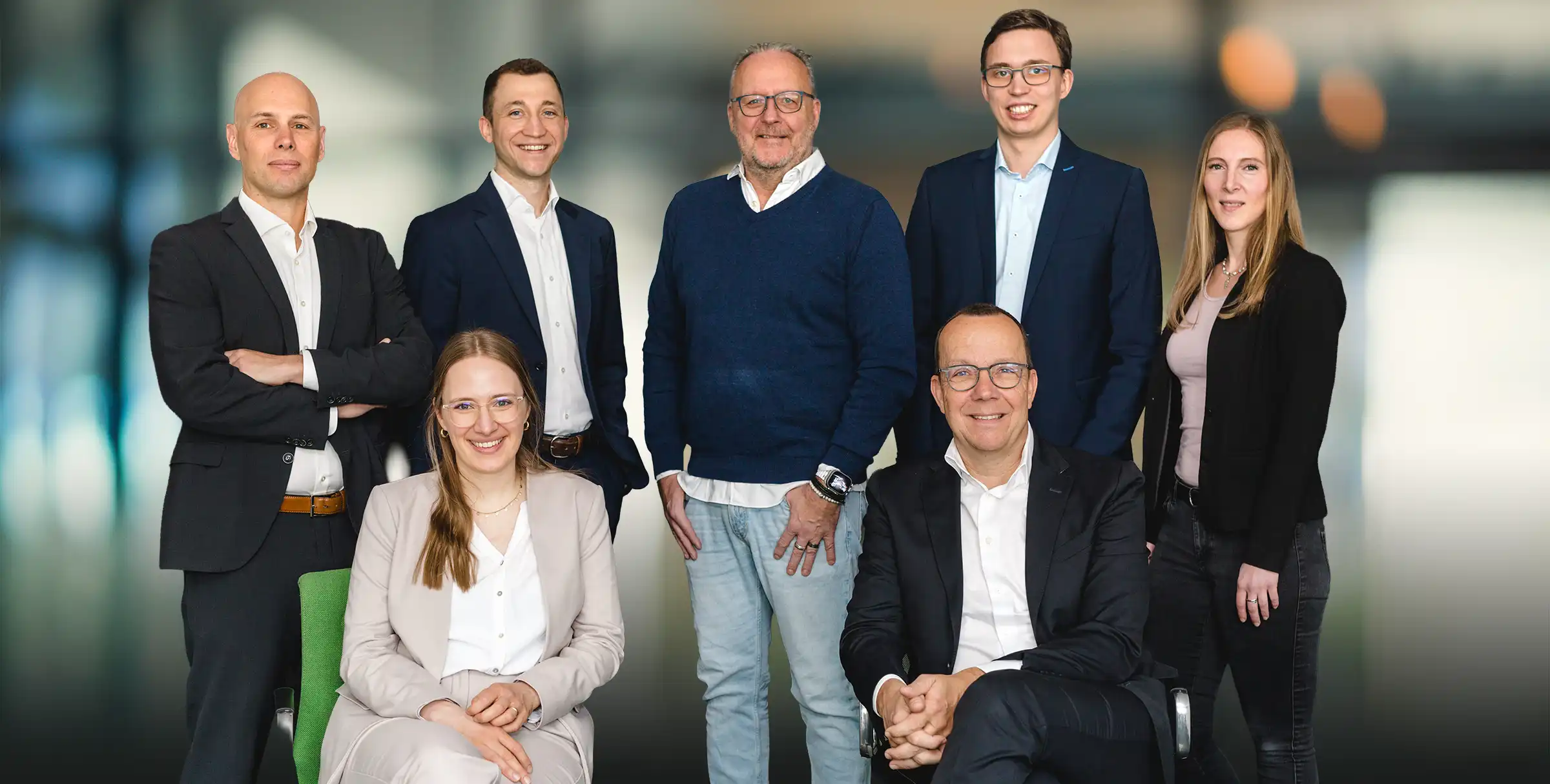Das siebenköpfige Beraterteam von Timmerbeil in Gummersbach