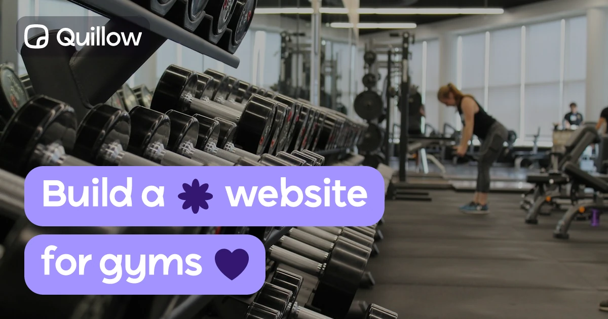 Create a professional gym website on Quillow.com in minutes. Share your pricing, class schedule, location, and socials — all in one beautiful page.