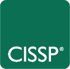 Logo CISSP en texte blanc sur fond vert.